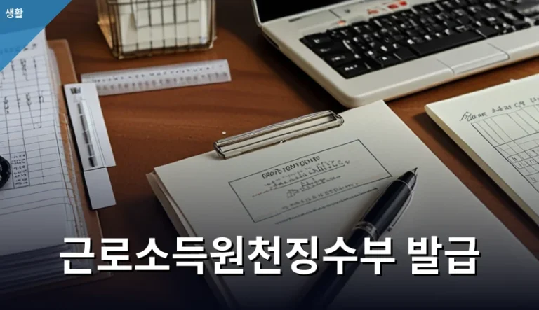 퇴사 전 근로소득원천징수부 발급 서류를 챙겨야 하는 이유