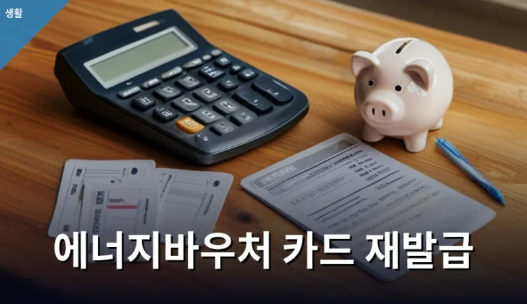 에너지바우처 카드 재발급을 단순 분실로만 여겼을 때 놓치는 것들